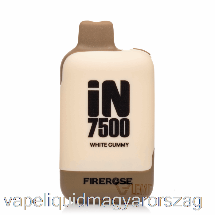 Firerose 7500 Eldobható Fehér Gumiszerű Vape Folyadékban